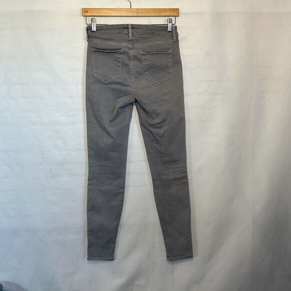 L'agence Brigitte Mid Rise Skinny Gris Gray Jeans Size 27 - Picture 5 of 9